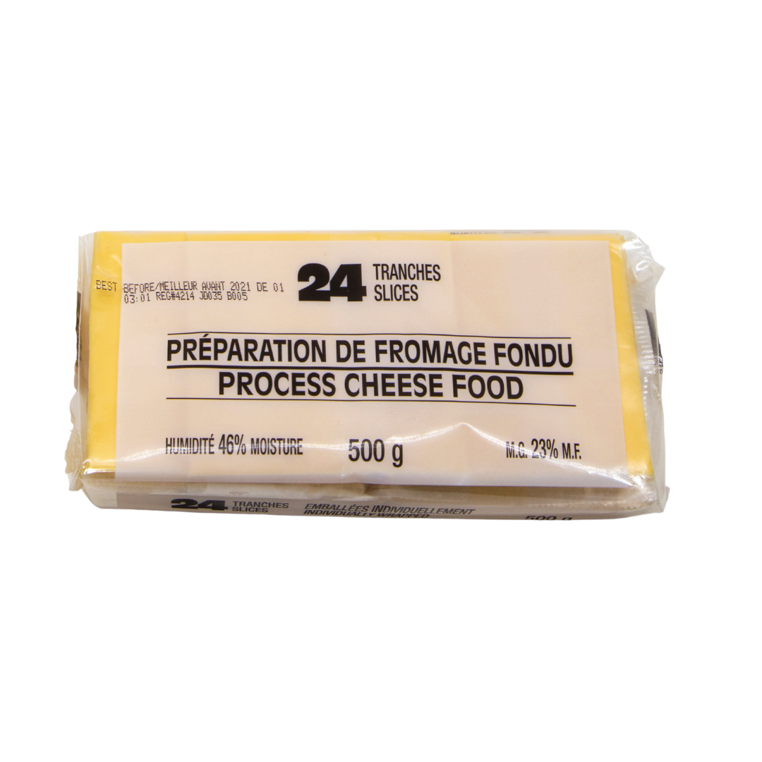 Processed Cheese Slices Jensen Cheese